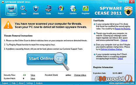 دانلود Spyware Cease 2011 – نرم افزار ضد جاسوسی و اسپای ور
