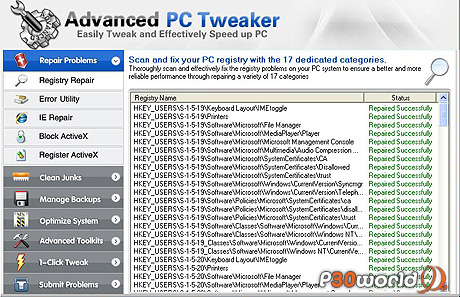 دانلود Advanced PC Tweaker 4.2 Datecode 21.02.2012 – نرم افزار رفع مشکلات سیستم