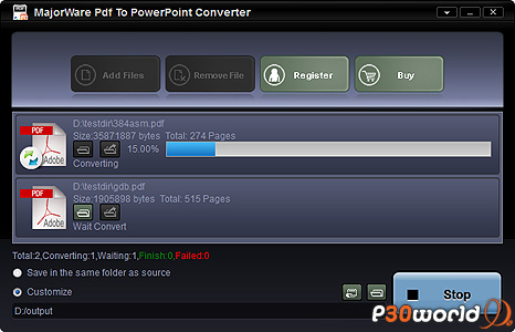 دانلود Majorware PDF to PowerPoint Converter v4.0 – تبدیل پی دی اف به پاورپوینت