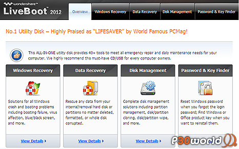 دانلود Wondershare LiveBoot 2012 7.0.1.0 – دیسک بوت راه اندازی و رفع ایرادات کامپیوتر
