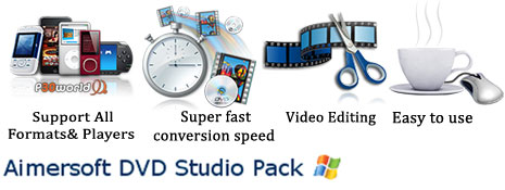 کلکسیونی از بهترین ابزارهای تبدیل فرمت، کپی، ساخت و .. DVD همگی در یک پکیج با نام Aimersoft DVD Studio Pack v2.2