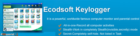 Ecodsoft Keylogger v2.1 – جاسوسی و زیر نظر گرفتن تمام فعالیت های سیستم توسط این Keylogger قدرتمند.