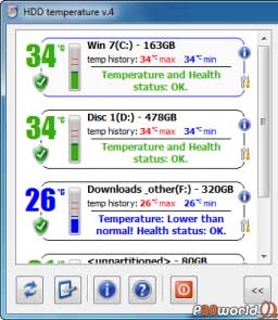 BinarySense HDD Temperature v.4.0.24 ابزاری قدرتمند برای کنترل دمای هارد دیسک