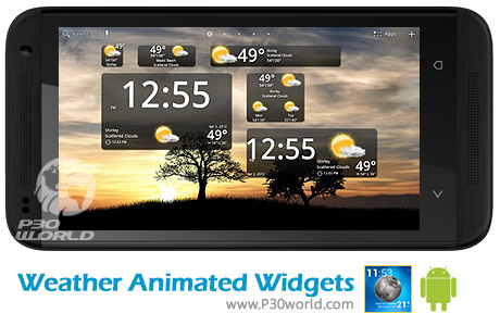 دانلود Weather Animated Widgets v7.10 برنامه و ویجت هواشناسی ( آب و هوا