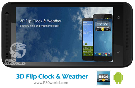 دانلود 3D Flip Clock & Weather Pro