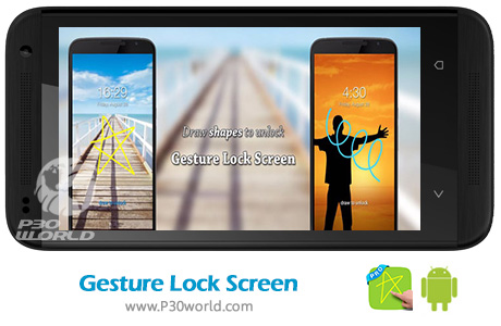 دانلود نرم افزار لاک اسکرین زیبا برای اندروید – Gesture Lock Screen PRO 4.4